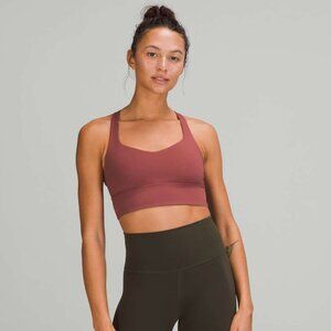 Lululemon Longline Sports Bra A/B Cup Smoky Red Size 4 | Free to Be Wild